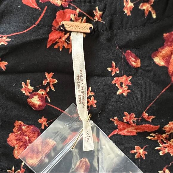 (Flawed) Free People Flower Fields Mini Dress in Dark Combo Small NWOT - Picture 8 of 11